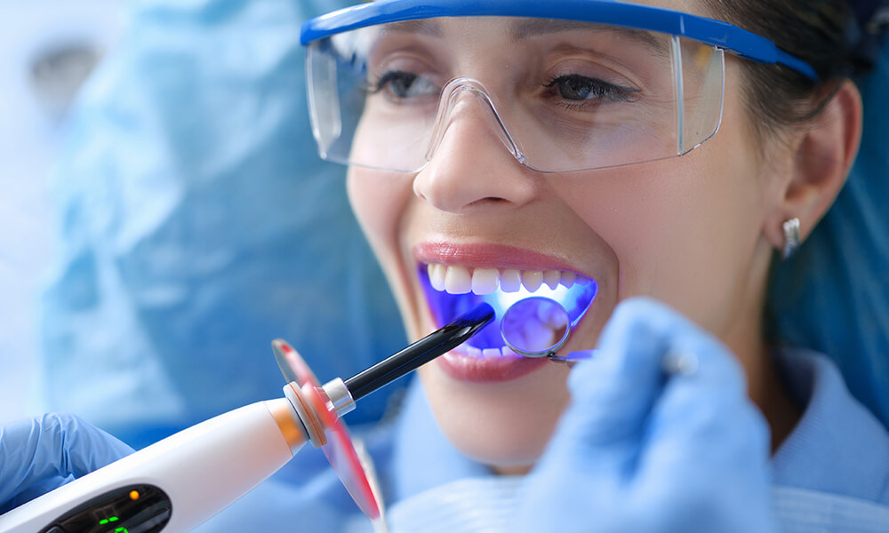dental patient in hebron ky receiving dental sealant services