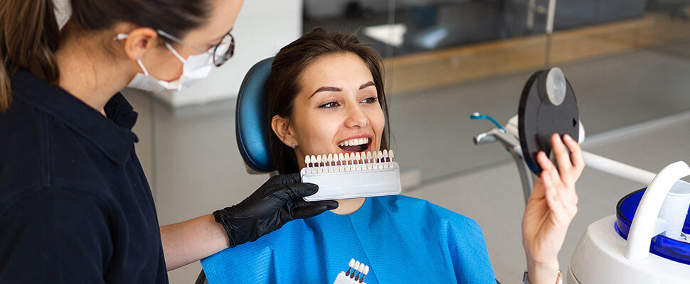 patient receiving veneers in hebron ky